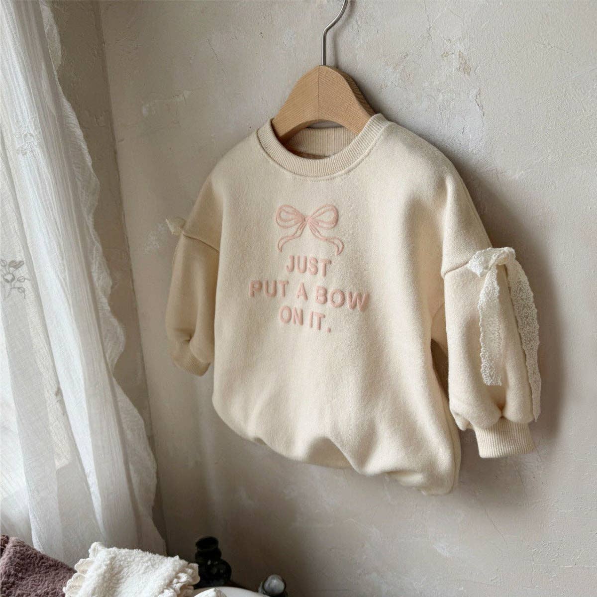 Bow Pattern Long Sleeve Bodysuit