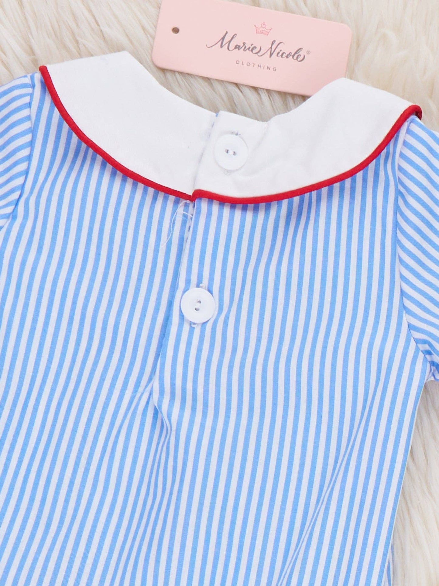 Dugout Ball Striped Embroidered Bubble