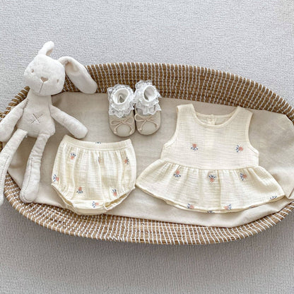 Sleeveless Top And Shorts Set