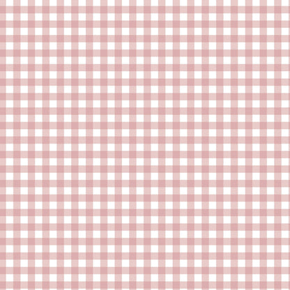 Rose Gingham Bamboo Blanket
