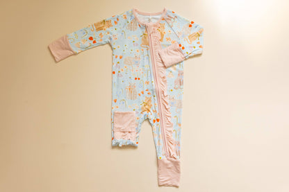 Kitty Meadow Bamboo Romper