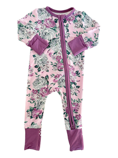2-Way Zip Romper, Blissful Blossoms