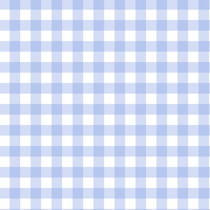 Blue Gingham Bamboo Blanket