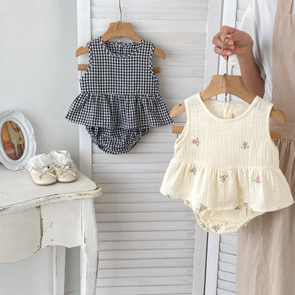 Sleeveless Top And Shorts Set