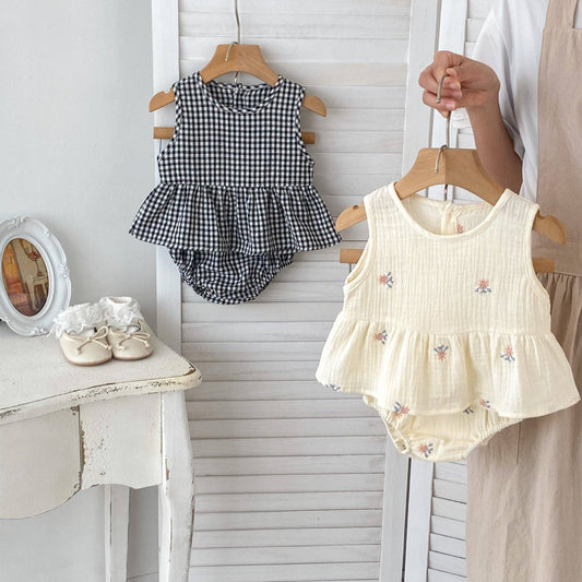 Sleeveless Top And Shorts Set