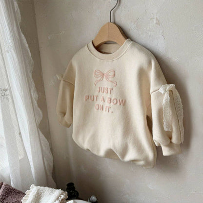 Bow Pattern Long Sleeve Bodysuit