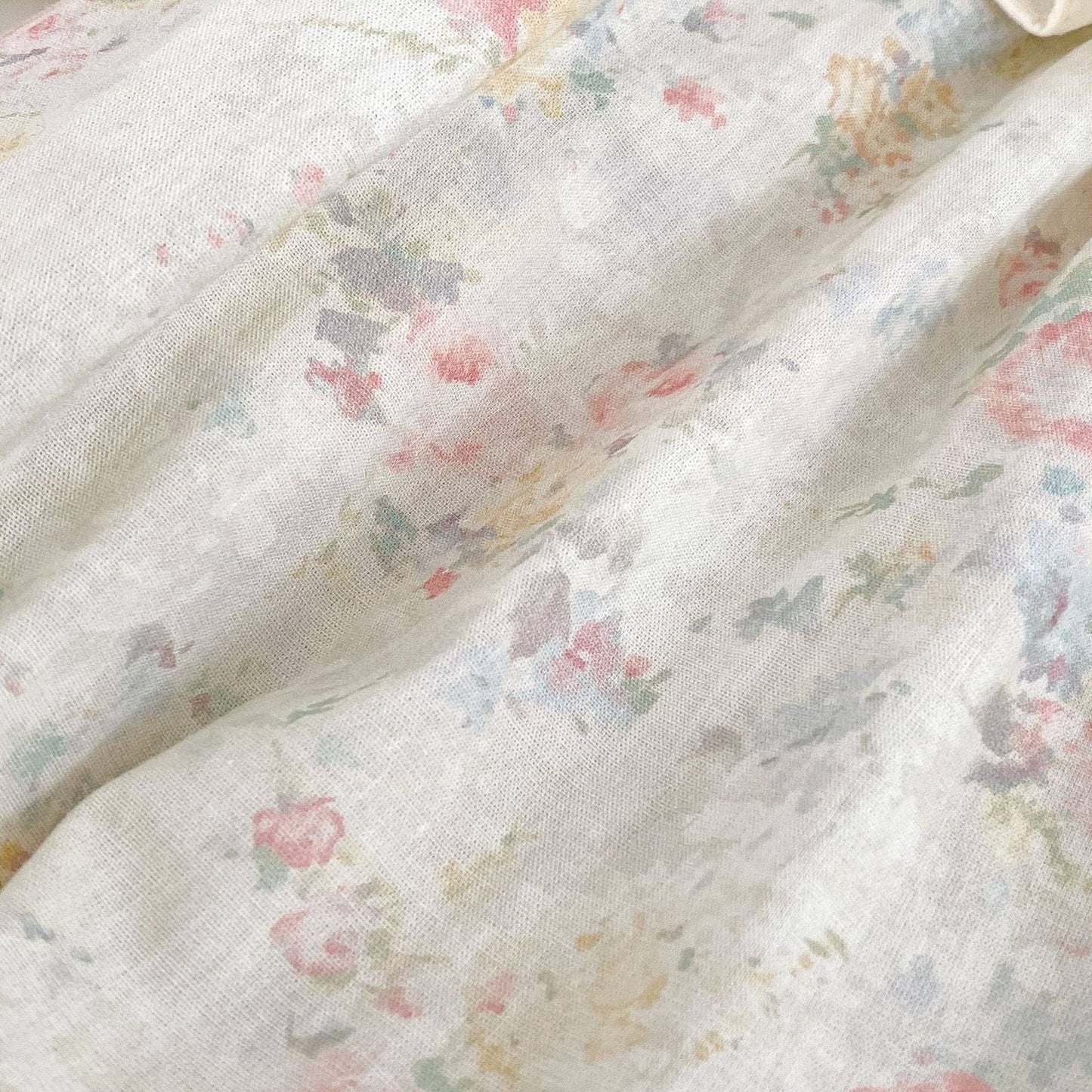 Long Sleeve Vintage Floral Pattern Bodysuit